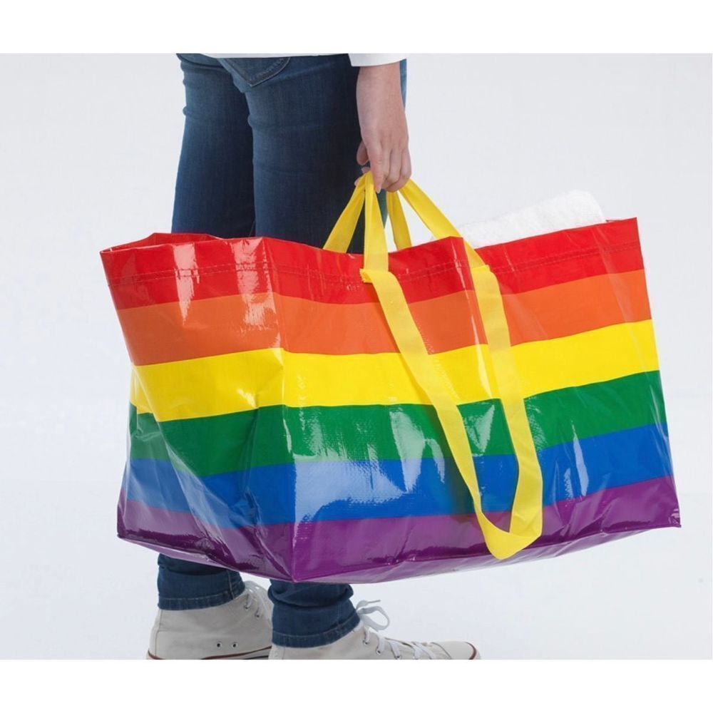 IKEA KVANTING PRIDE RAINBOW BAG